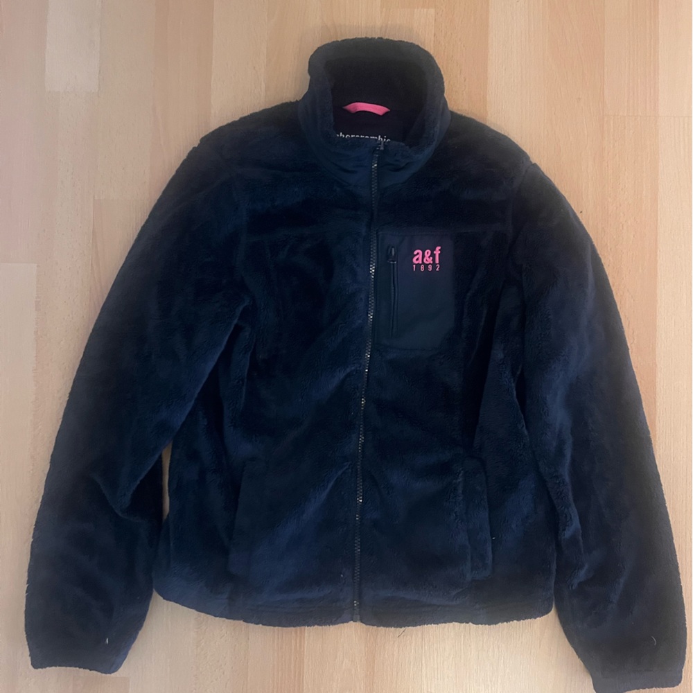 Abercrombie & Fitch Navy Fleece with Pink Accent